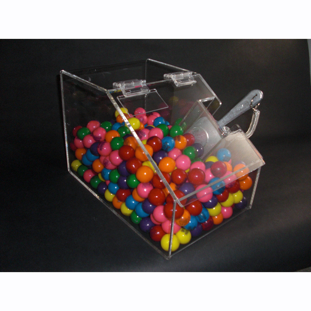 best acrylic mini candy bin with scoop