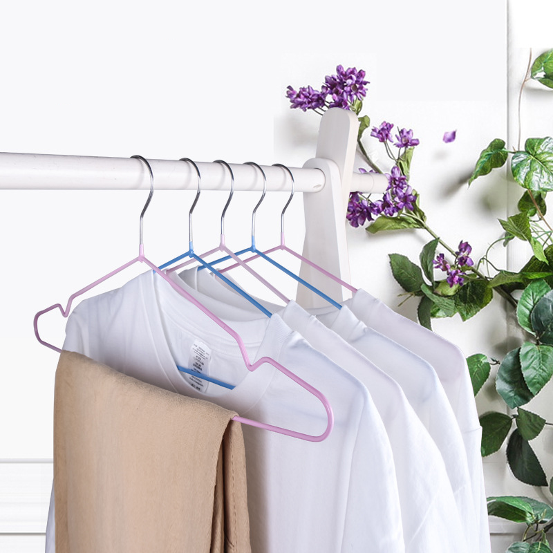 Adult dipped plastic clothes hanger household non-marking non-slip clothes drying rack