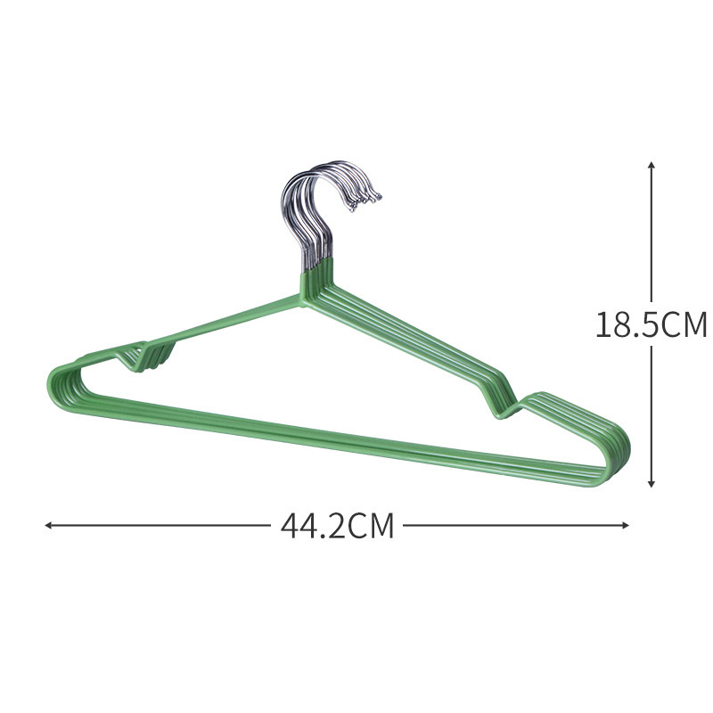 Adult dipped plastic clothes hanger household non-marking non-slip clothes drying rack