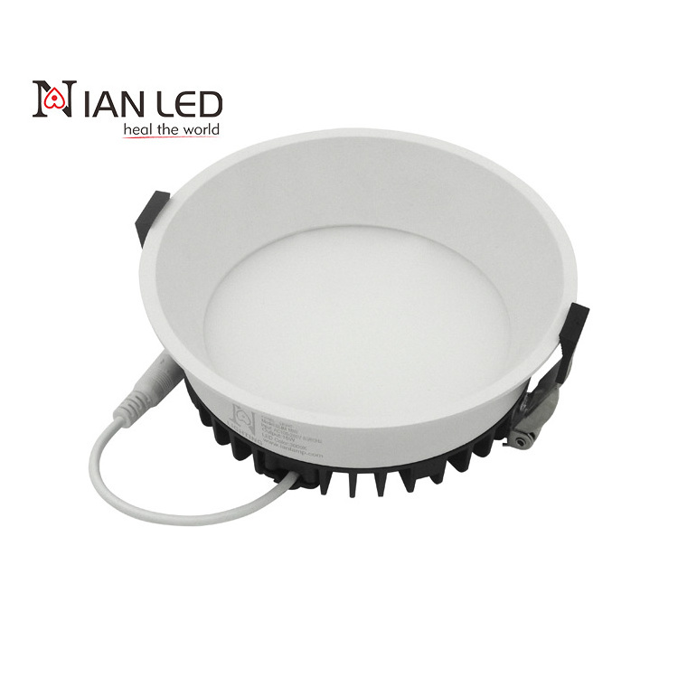 etl 4 inch recessed panel dimmable led spot light for bedroom living room downlights