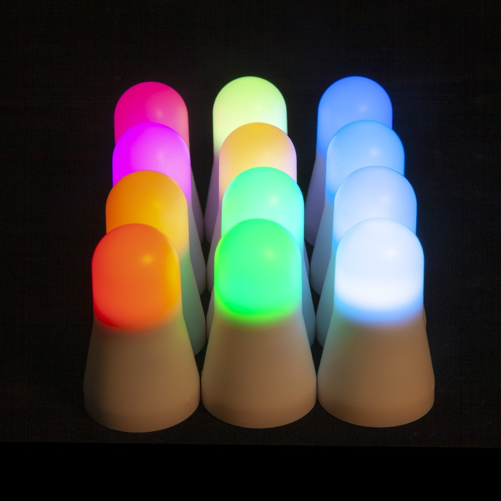 12pcs/box LED Tealight Candles Rechargeable Electric Battery Operated Flameless Candles With Remote