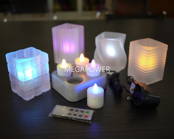 Waterproof Water Resistant Dimmable Rechargeable LED Table Candle Lamp