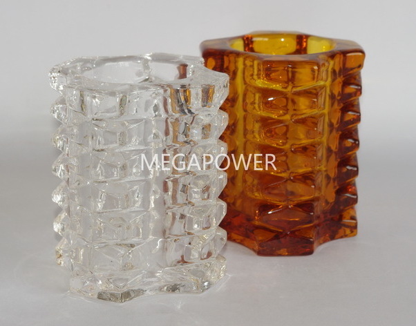 Classical Style Wholesale Glass Frosted Votive Candle Holders for Restaurants