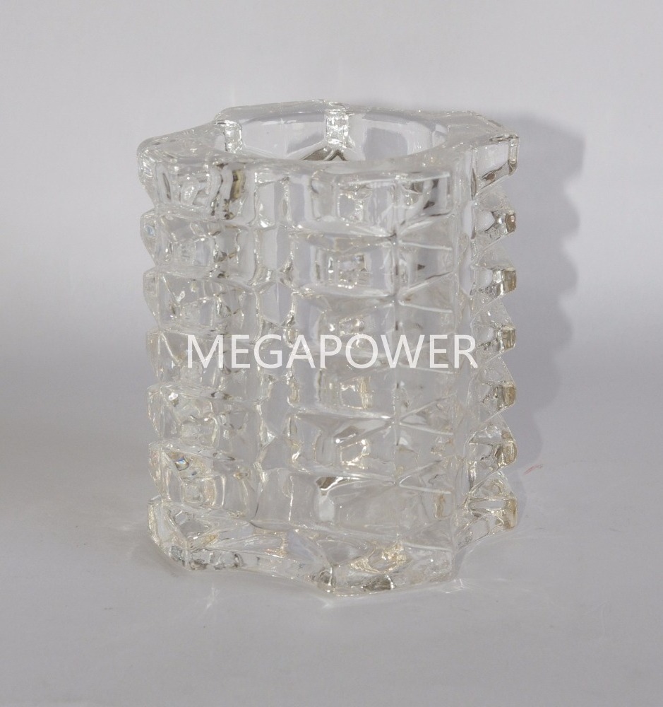 Classical Style Wholesale Glass Frosted Votive Candle Holders for Restaurants