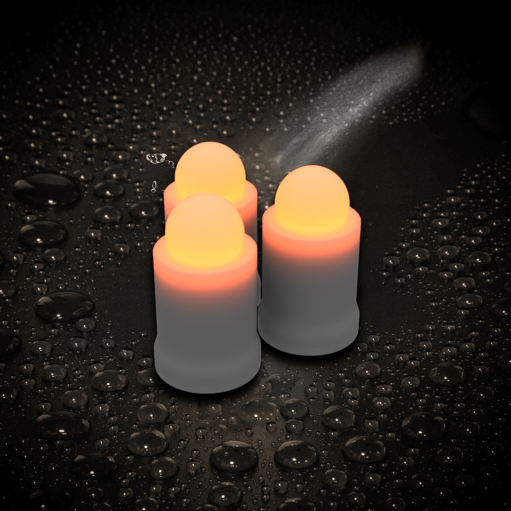 Megapower LED Taper Candles With Moving Flame Light Sensor Color Flickering Candle 12PCS/SET