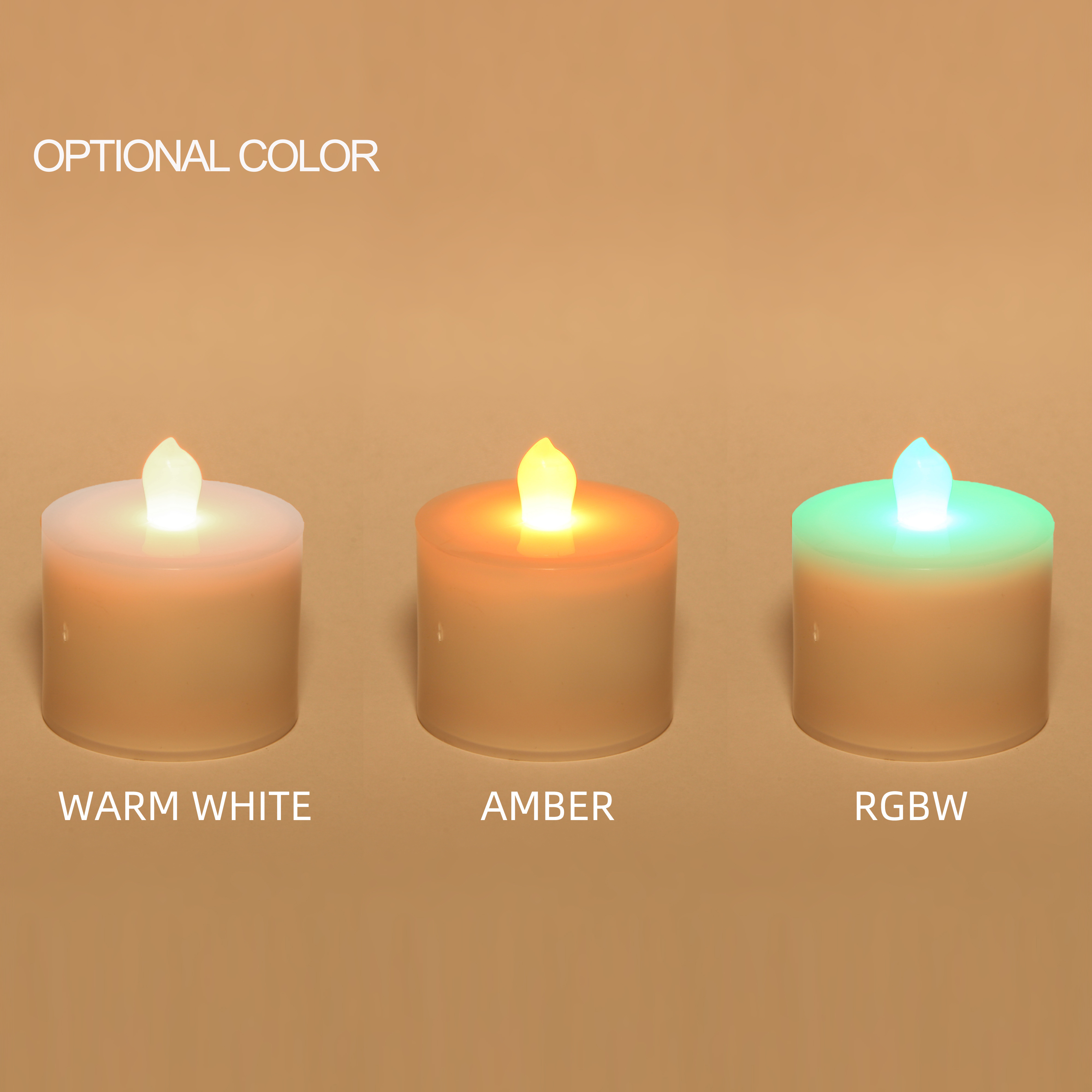 Flameless Battery Operated LED Candle Lights Tea Lights 4 packs with Inductive Charging base