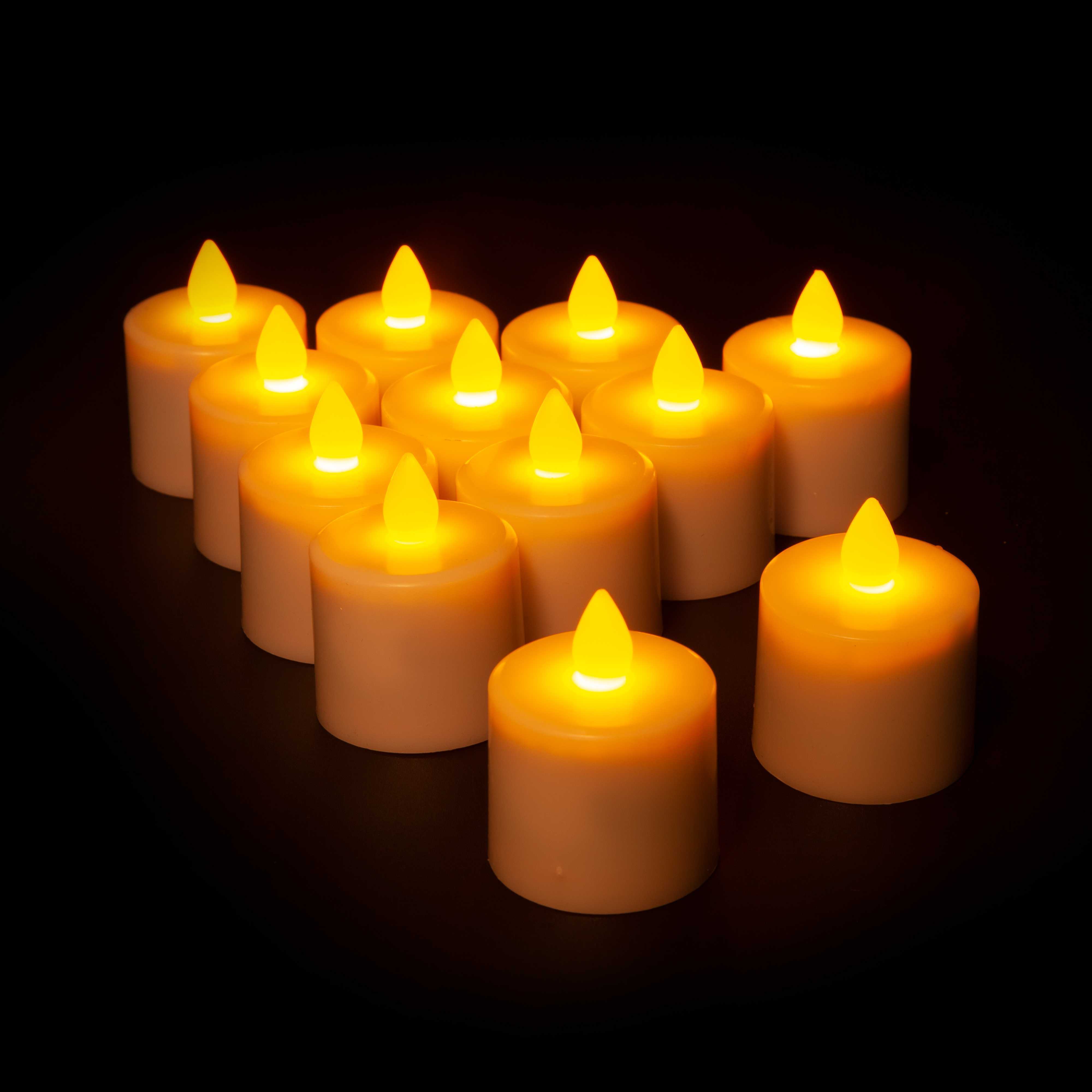 Led remote control candles set led tea light