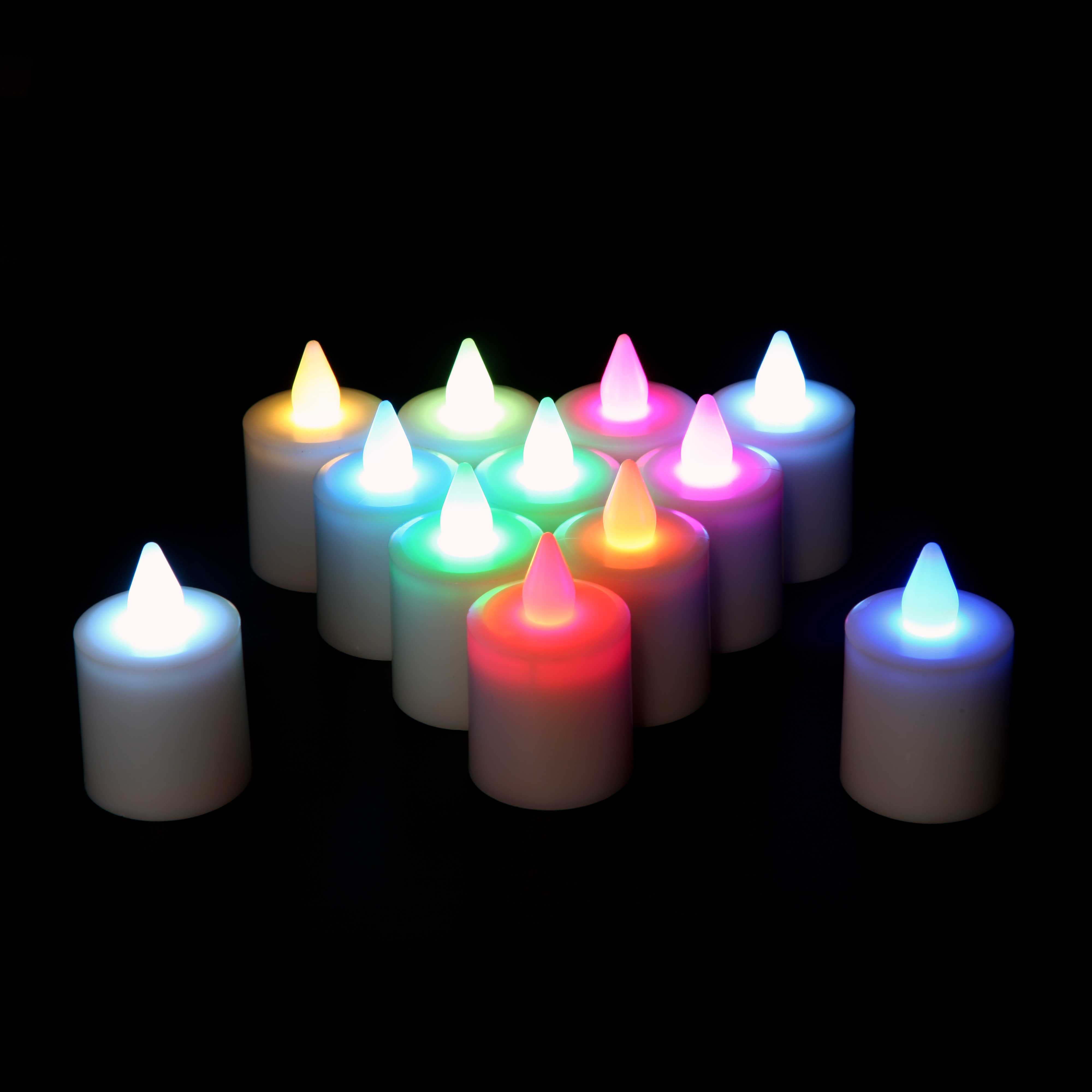 Flameless LED Candle Remote Control Battery Operated Decorative 3D LED Candles 12PCS/SET