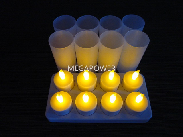 Hot Selling Safety Flameless Rechargeable Electric Tea Light Led Candle