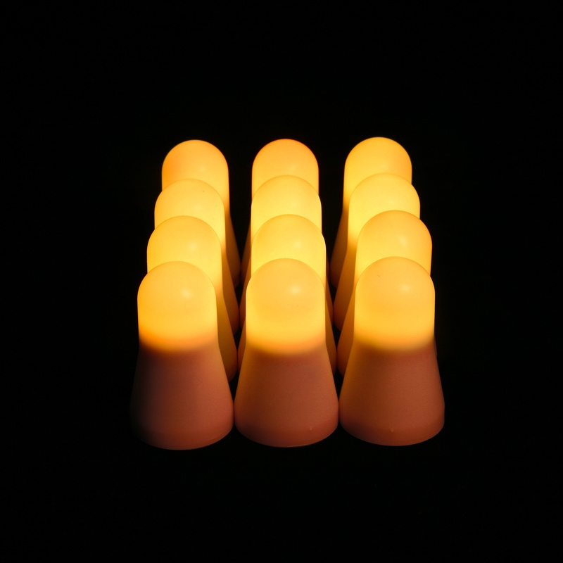 12 LED Flickering Rechargeable Tea Lights Candle set