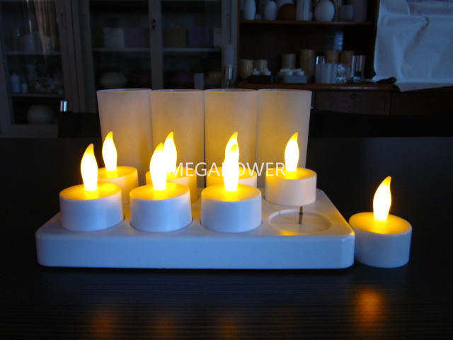 Hot Selling Safety Flameless Rechargeable Electric Tea Light Led Candle