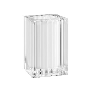 Cup Shape Clear Glass candle jar tabletop home decor tealight modern candle holder use with Candle Lights