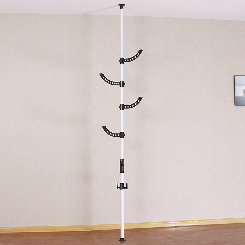 Modern Single Pole Fixed Stand Corner Rack Cheap Coat Clothes Hanger Pole