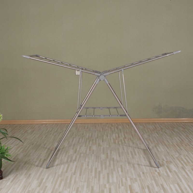 Portable Stainless Steel Clothes Coat Dryer Airer Foldable Dress Drying Racks With Good Quality