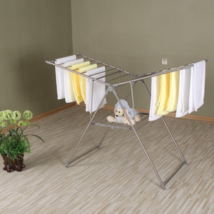 Portable Stainless Steel Clothes Coat Dryer Airer Foldable Dress Drying Racks With Good Quality