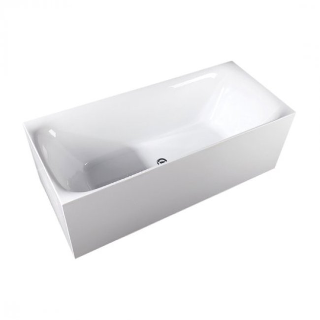 Hot selling bathtub back to wall installation roundbath pure white color acrylic resin material bathtub fiberglass mold