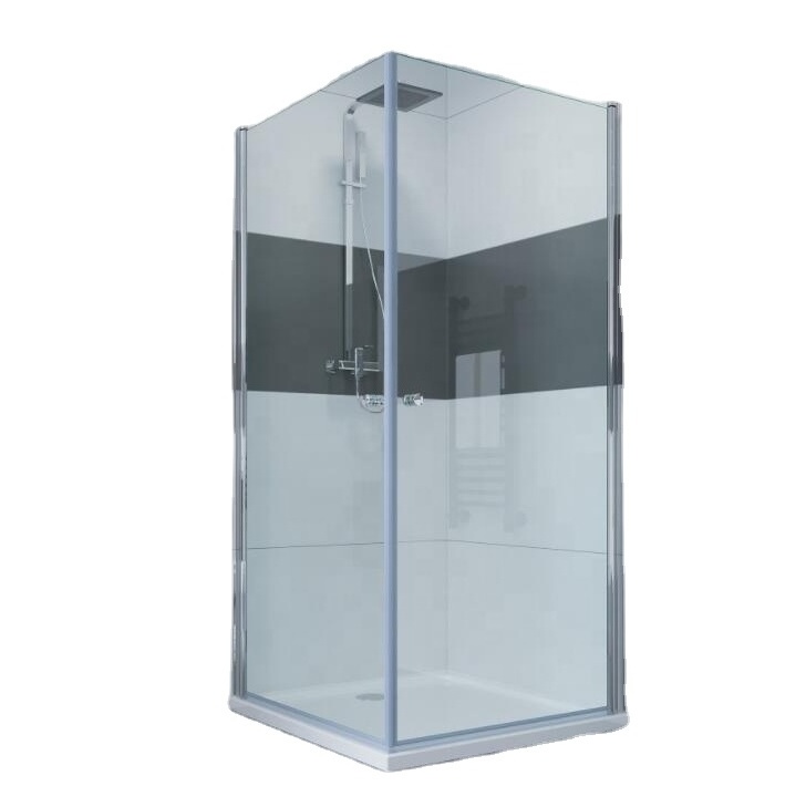 Hot selling shower enclosure clear tempered glass, double swing doors shower box ,hot selling sided shower