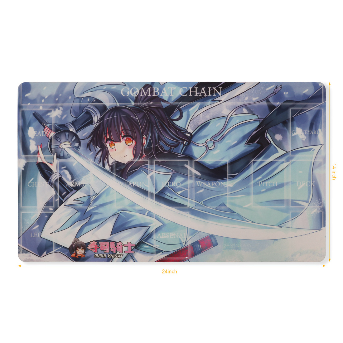 Sublimation Design Printed Anime Logo Yugioh Mouse Pad Neoprene Rubber Custom Trading Card Game Play Mat