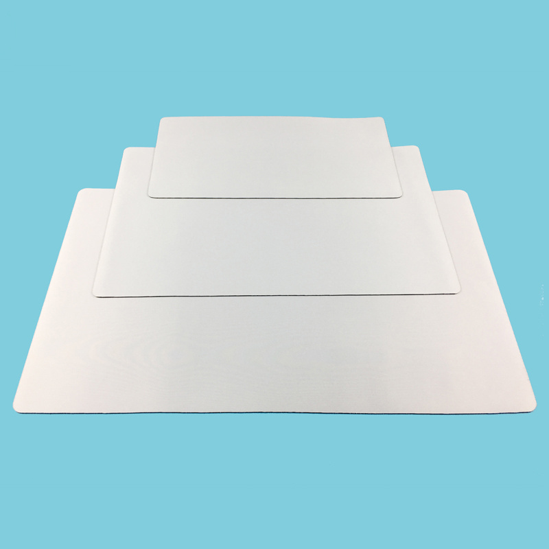 Factory Custom Promotional Wholesale Large Sublimation Blanks Mouse Pads White Comfortable Mouse Pad Rubber Material