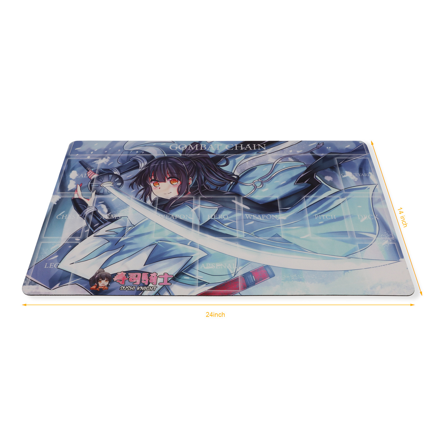 Sublimation Design Printed Anime Logo Yugioh Mouse Pad Neoprene Rubber Custom Trading Card Game Play Mat