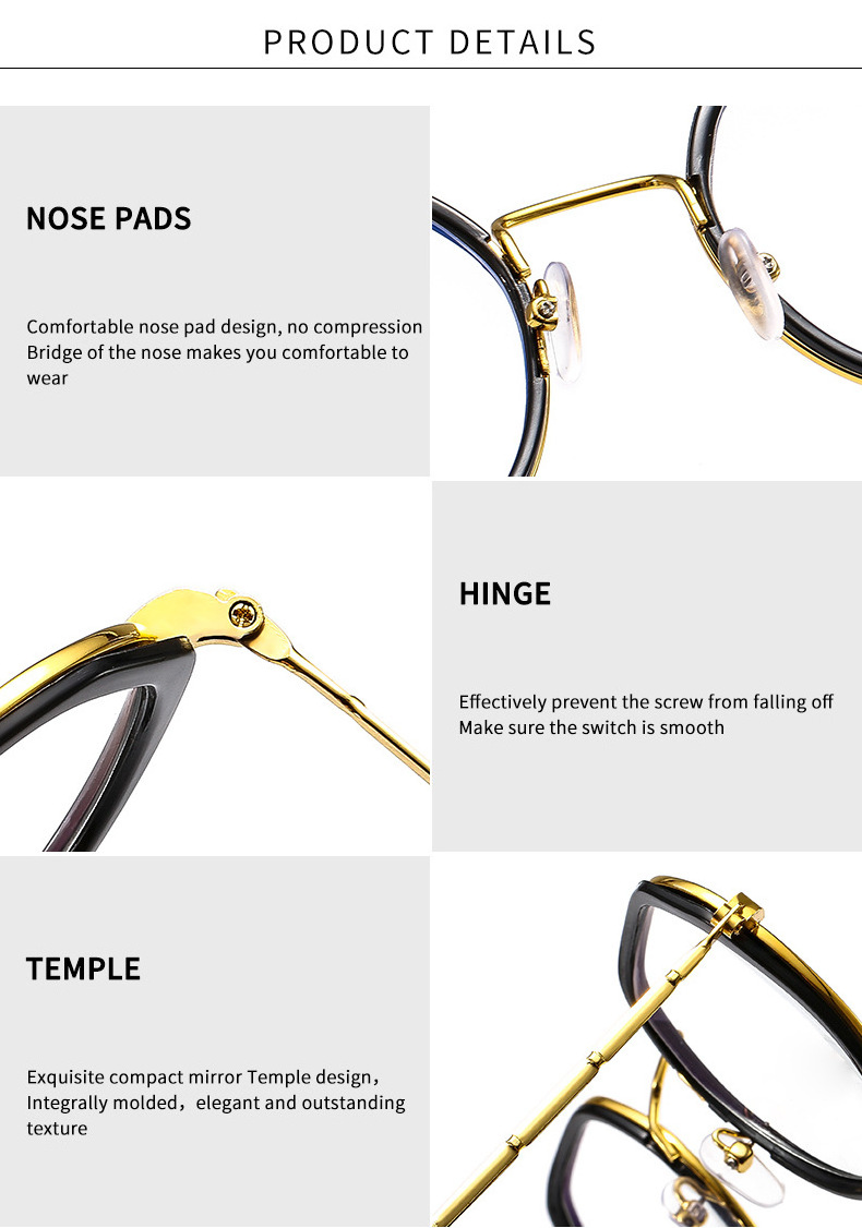 Luxury trendy wholesale eyewear frame optical unisex spectacles or optical frames comfortable eyeglasses frame