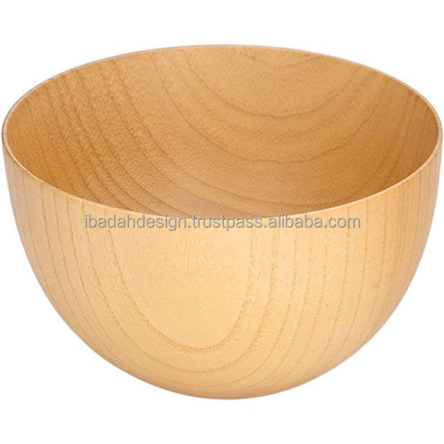 Wholesale Unique Design Kitchenware Decorative Mango Wooden Salad Bowl Food Bowl Available at Bulk Price