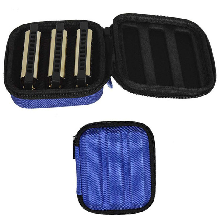 Custom Hard Shell Musical Instruments Carrying Case EVA Harmonica Case