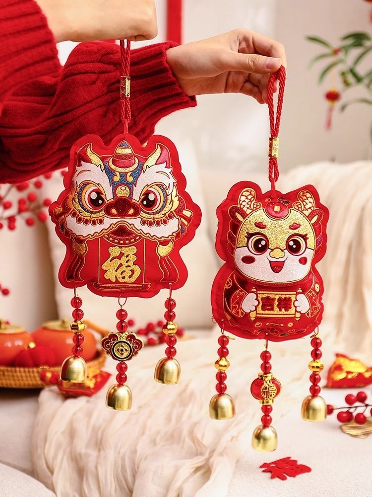 Chinese New Year Decorations 2024 Lunar New Year Dragon pendant Spring Festival Chinese Knot Hanging Ornaments supplies