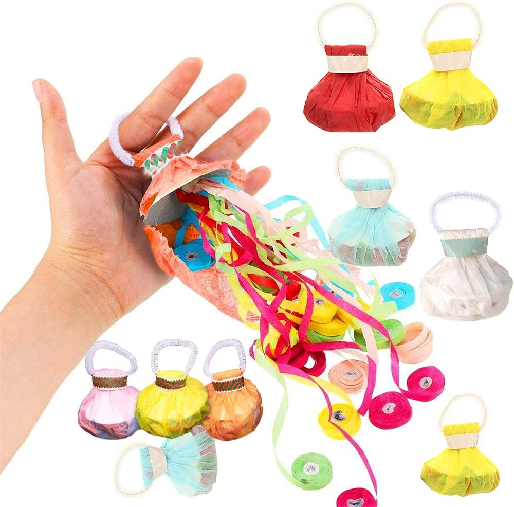 New Streamers Popper Hand Throw Streamers Wedding Party Entertainment Toys Colorful Paper Throw Decorative party supplies