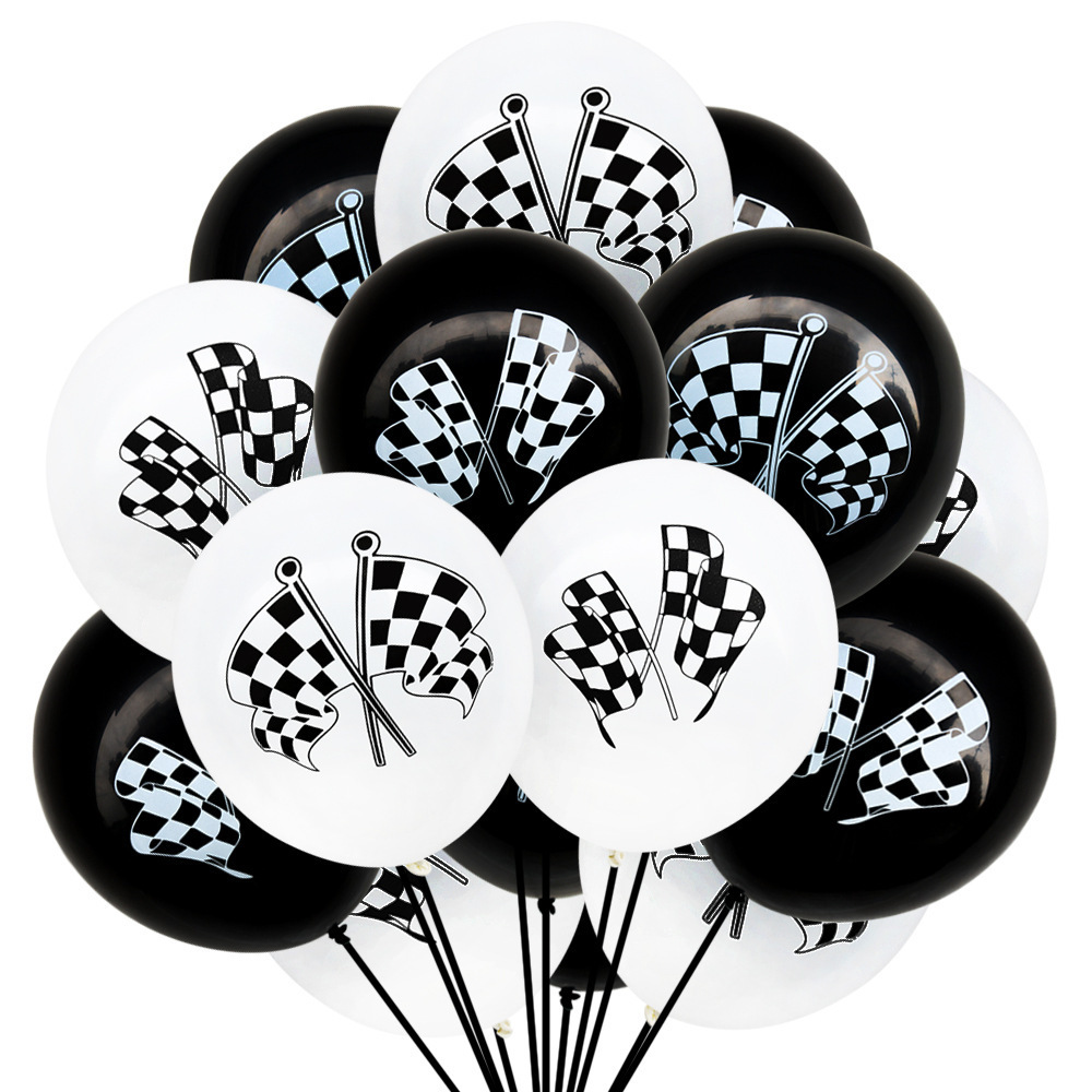 Racing Theme Fast four Tire Foil Balloon Party Children's and Boys' Birthday Party Decoration Toy Balloon