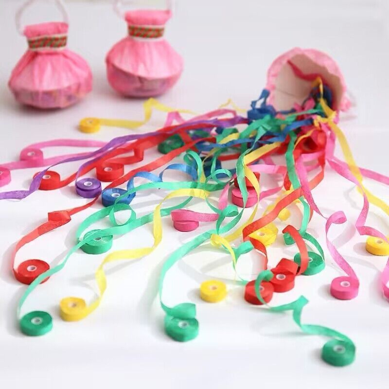 New Streamers Popper Hand Throw Streamers Wedding Party Entertainment Toys Colorful Paper Throw Decorative party supplies