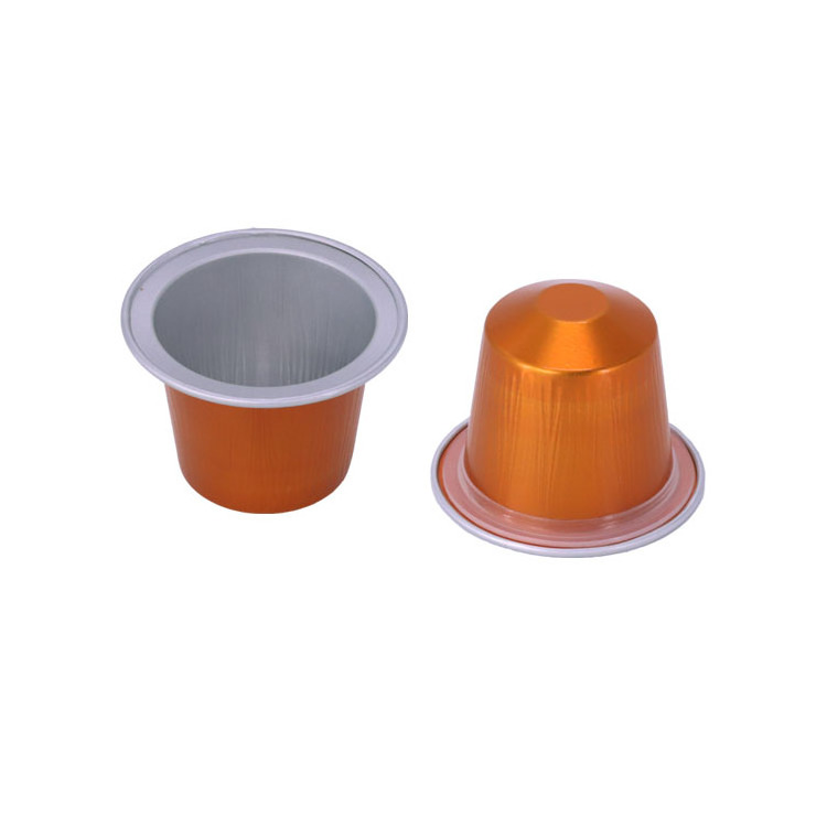 Automatic Aluminum 37mm/15ml Coffee Capsule Nespresso Compatible Coffee Capsule with Cover