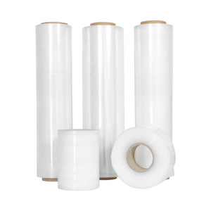 LLDPE soft  White Granule casting Film Roll Packing Stretch Wrap Film Pellet Packing Materials Packaging Film