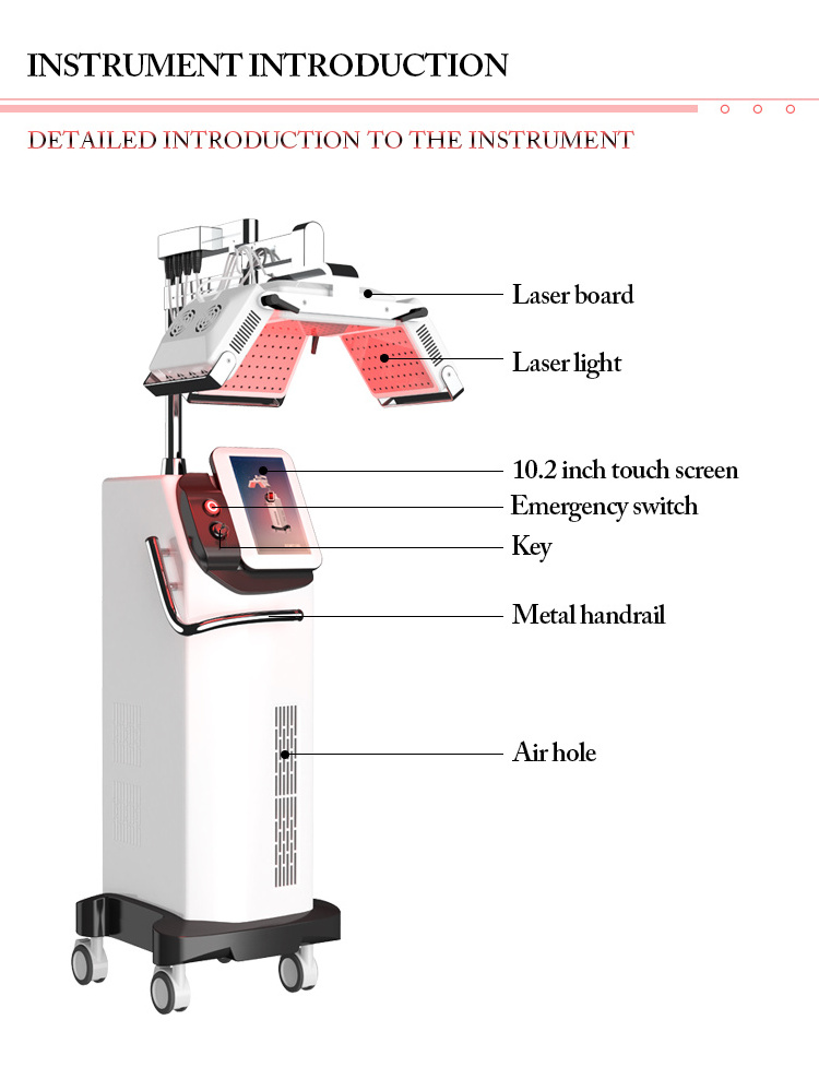 Maquinas De Estetica Doeid Laser Max 650NM Crecimiento Cabello Treatment Care Equipment Hair Growth Led Machine