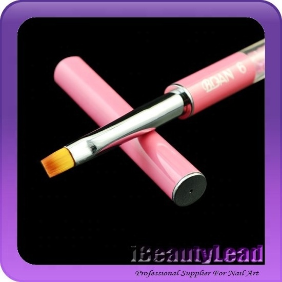 1 piece nylon nail gel brush with crystal handle drawing painting brush pen different sizes