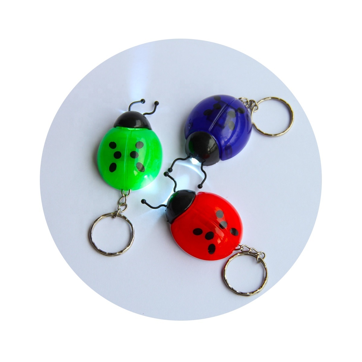 LED Light Ladybug Toys for 2 inch Capsule Toys