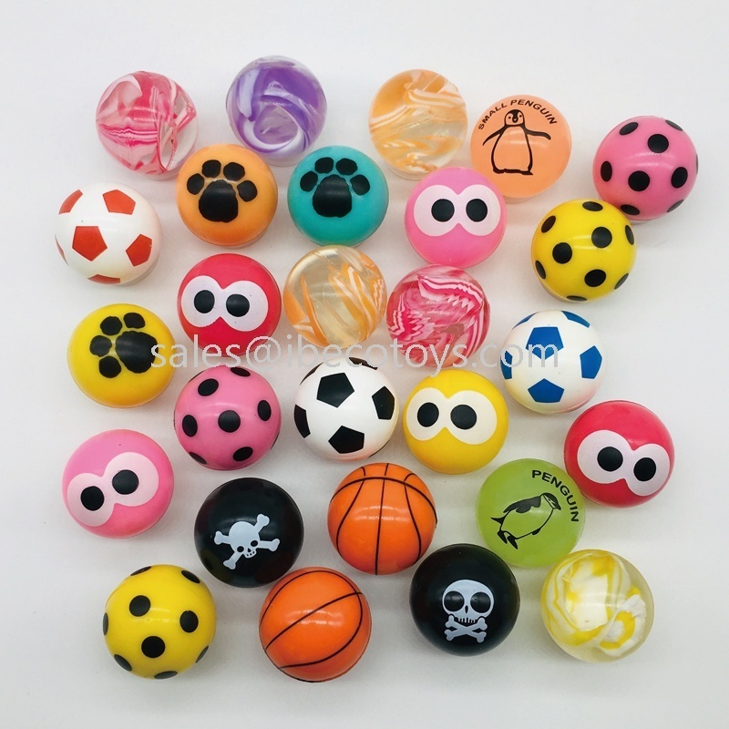 1 inch Rubber Bouncy Balls from China Ibeco Toys