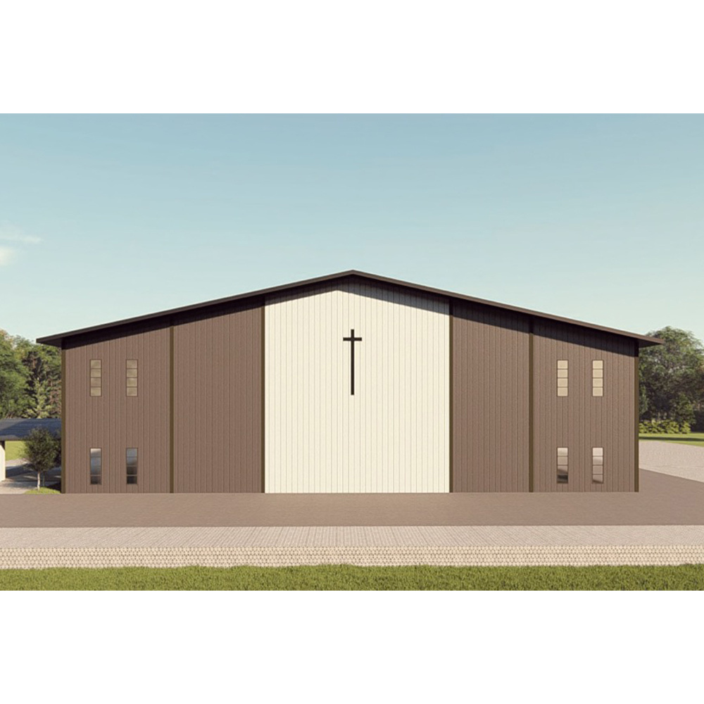 Steel Structure Outdoor Church Construction Design Prefabricated Metal Church Prefab Church Building