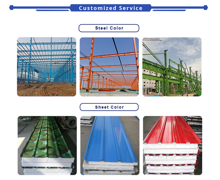 Large Span Steel Space Frame Structure Construction Frame Warehouses Steel Storages Build