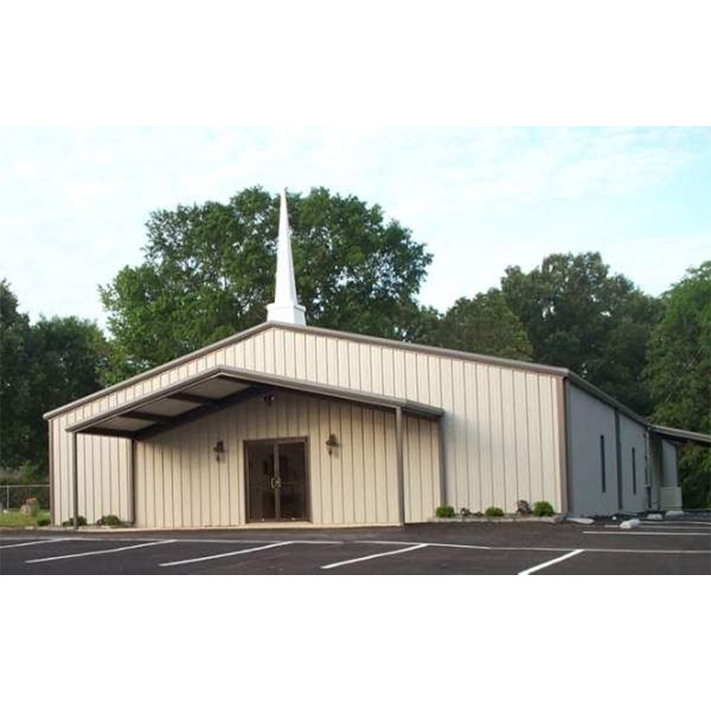 Steel Structure Outdoor Church Construction Design Prefabricated Metal Church Prefab Church Building