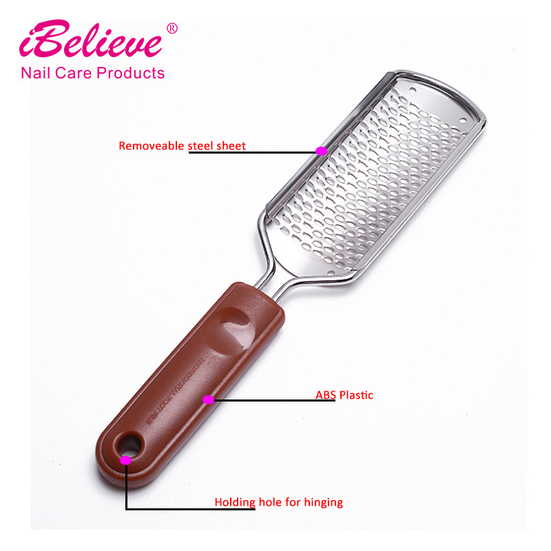 Professional pedicure callus remover stainless steel remove dead skin foot file