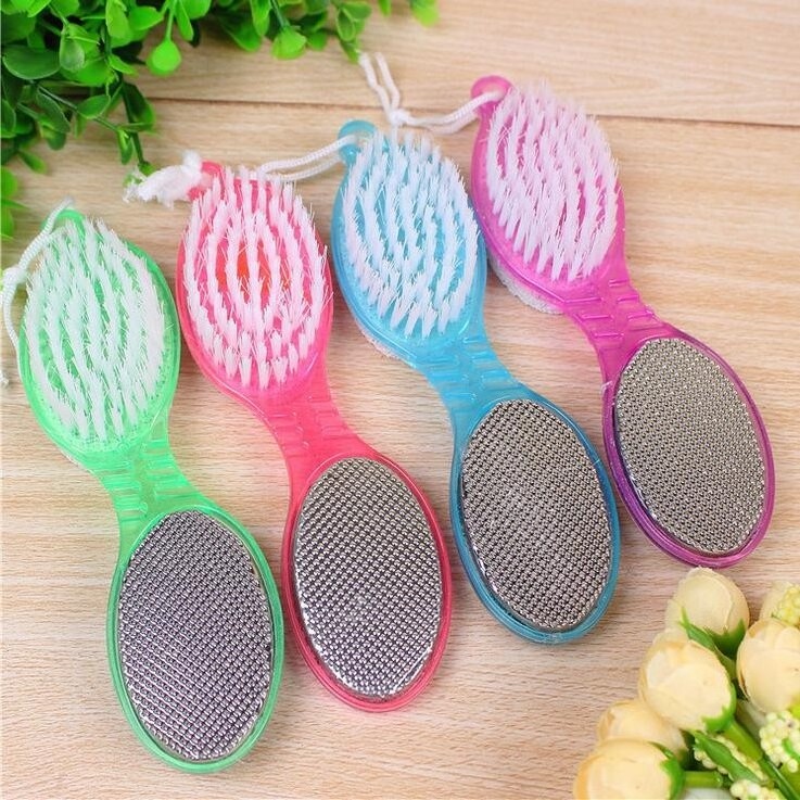 Wholesale Pedicure Callus Remover Grinding Skin Scrubber Toe Brush Colorful Pedicure Foot File