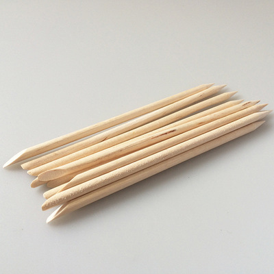 Double Head Dead Skin Push Wooden Cuticle Stick for Nail Art Tool