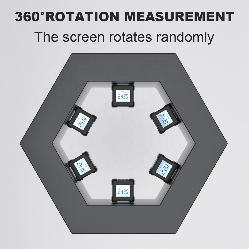 Super High Precision Lcd laser Inclinometer Angle Meter Magnetic Spirit Level 360 Degree Mini 4x4 Bevel Digital Inclinometer