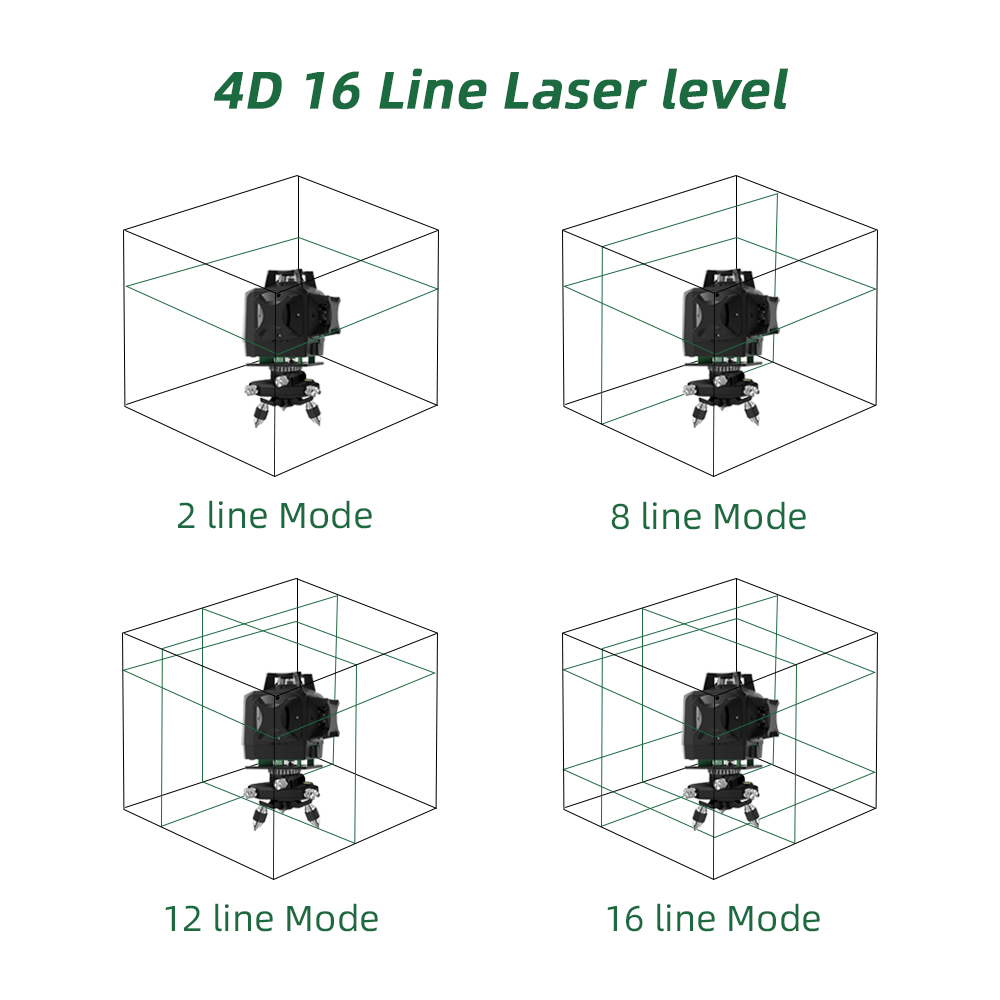 Green plumb dot plumb laser level set mini laser level with tripod stand rotary laser level set