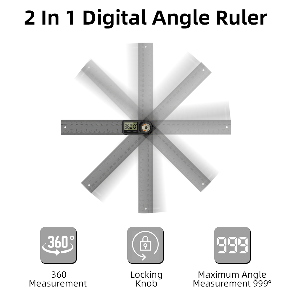 Digital Protractor Goniometer Angle Ruler Electronic Digital Ruler goniometer contact angel measurement