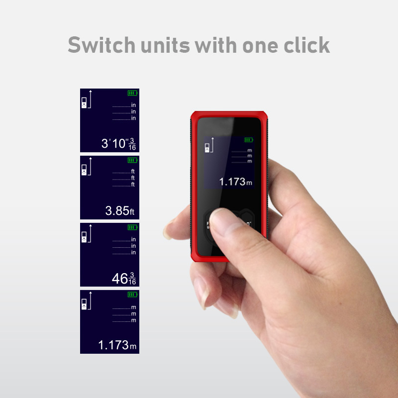 OEM ODM Professional Laser Distance Meter 590in 1181in 2362in Distance Laser Meter Measuring mini Portable Distance Meter