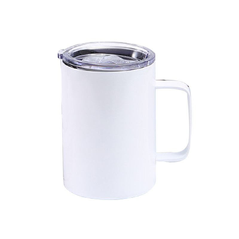 US warehouse  Sublimation blanks beer coffee 12oz Stainless Steel Double Wall sublimation mug with handle