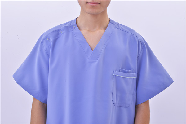 Stretch Scrubs Sets Navy Blue and ceil blue Scrub Suits Colors Stylish Medical Scrubs Nursing Uniform with cistom logo