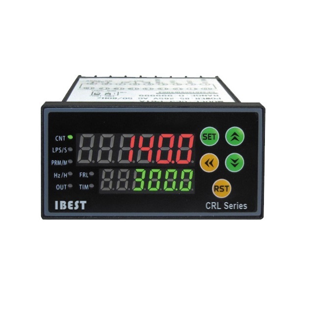 IBEST CRL 6 Digit LED Display Multi Function Digital Preset Count Timer Frequency RPM Tacho Linespeed Meter Counter